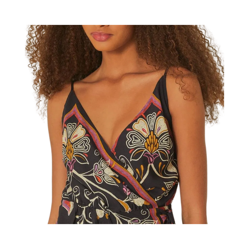 Vestido Curto Lenço Lia | Modelo Transpassado