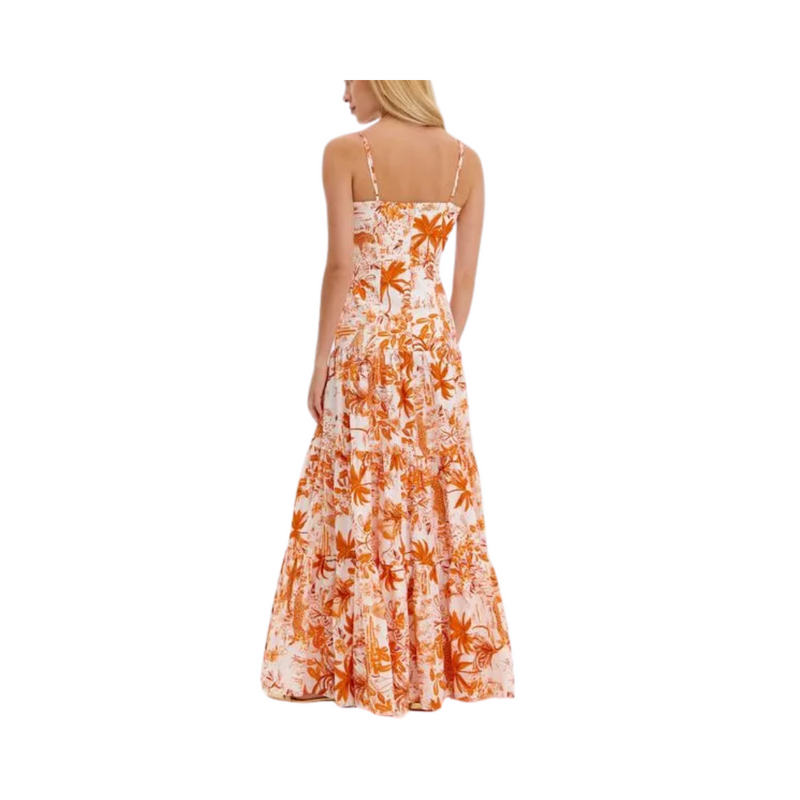 Vestido Longo de Alça | Decote Reto